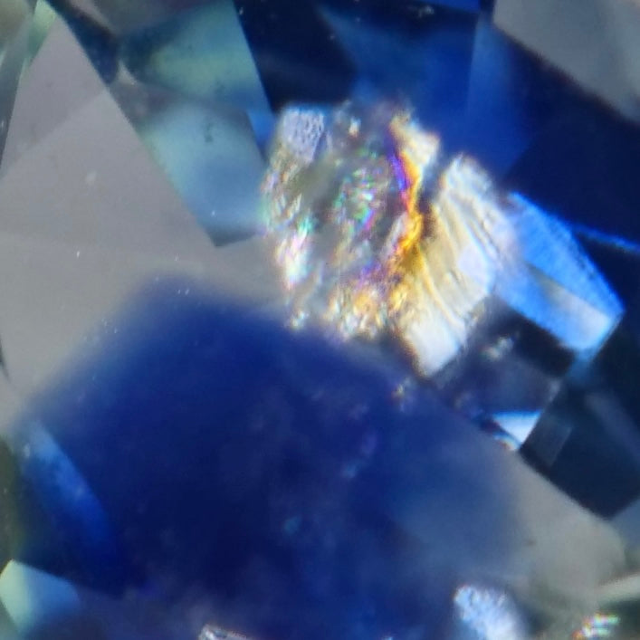 モンタナサファイア 0.14ct ラウンドカット 3.0mm×3.0mm×2.0mm【MJ2961】