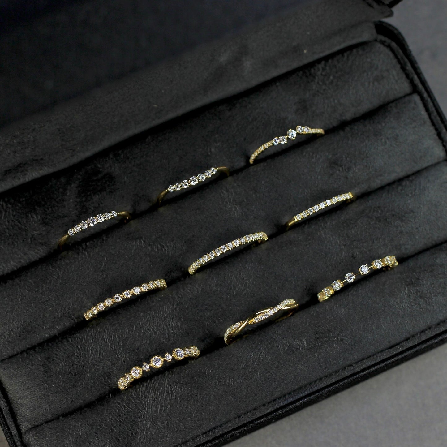 Nocturne - Altair | ハーフエタニティ ダイヤモンド 0.15ct VSクラス K10 K18 Pt900【MJ2922】