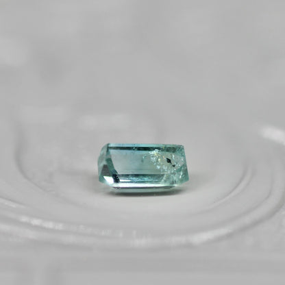 バイカラートルマリン 0.27ct エメラルドカット 4.6mm×3.0mm×2.5mm【MJ2666】