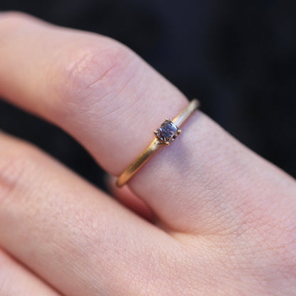 ピンクブラウンダイヤモンド 0.17ct K18PG クッションカット ４本爪(立て爪)×プレーンアーム(マット)
【MJ2836】