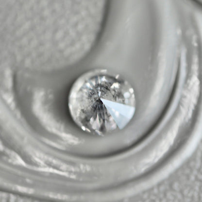 ソルトアンドペッパーダイヤモンド 0.26ct 3.8mm 【MJ2443】