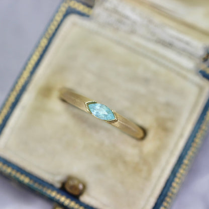 パライバトルマリン モザンビーク産 0.19ct マーキスカット 5.6mm×2.7mm×2.1mm【MJ2741】