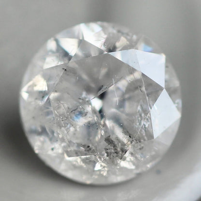 ソルトアンドペッパーダイヤモンド 0.41ct 4.6mm 【MJ2446】