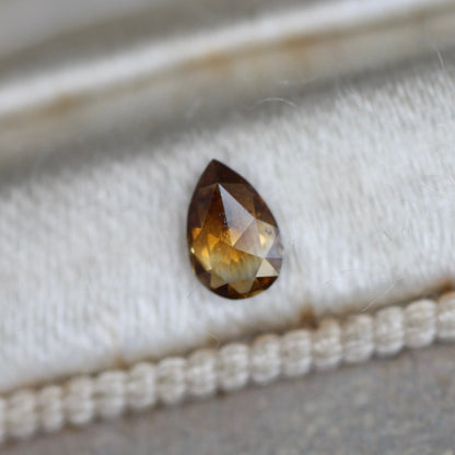 ペアシェイプカット ブラウンダイヤモンド 0.180ct 4.6mm×3.0mm-1.4mm 【MJ2481】