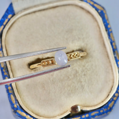 スターサファイア 0.56ct カボションカット 5.0mm×3.9mm×2.8mm【MJ2944】