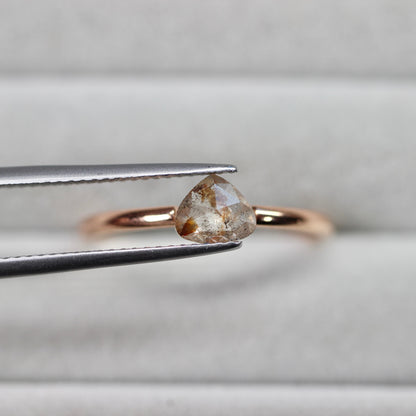 マロンカット ナチュラルダイヤモンド 0.44ct 4.8mm×5.6mm-1.3mm 【MJ2486】