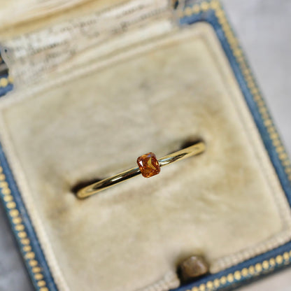 ブラウンダイヤモンド 0.115ct クッションカット 3.1mm×2.2mm×1.6mm【MJ2624】