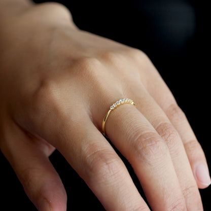 Nocturne - Altair | ハーフエタニティ ダイヤモンド 0.15ct VSクラス K10 K18 Pt900【MJ2922】