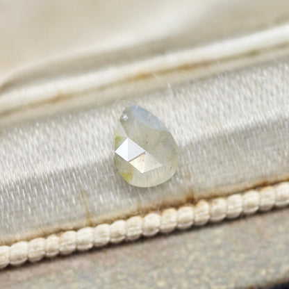 ペアシェイプカット ナチュラルダイヤモンド 0.19ct 4.9mm×3.4mm-0.6mm 【MJ2485】