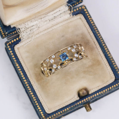 サンタマリアアクアマリン 0.15ct スクエアカット 3.0mm×3.0mm×2.0mm【MJ3064】