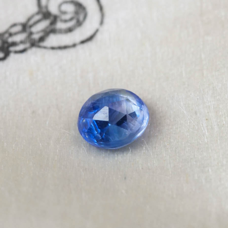 バイカラーサファイア 0.30ct ローズカット 4.0mm×4.0mm×1.9mm【MJ2869】