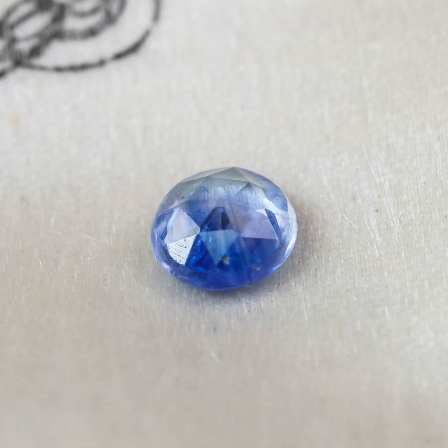 バイカラーサファイア 0.30ct ローズカット 4.0mm×4.0mm×1.9mm【MJ2869】