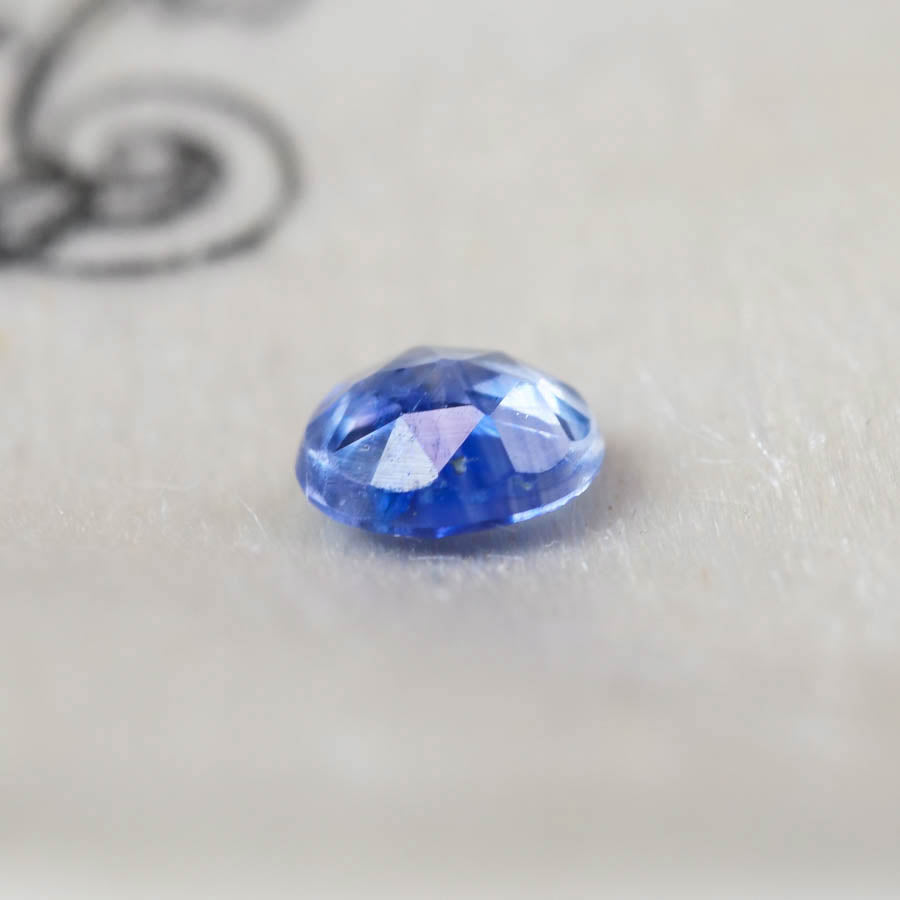 バイカラーサファイア 0.30ct ローズカット 4.0mm×4.0mm×1.9mm【MJ2869】