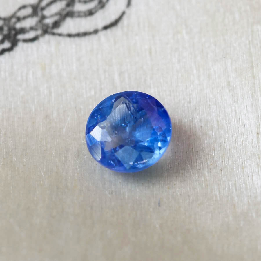 バイカラーサファイア 0.30ct ローズカット 4.0mm×4.0mm×1.9mm【MJ2869