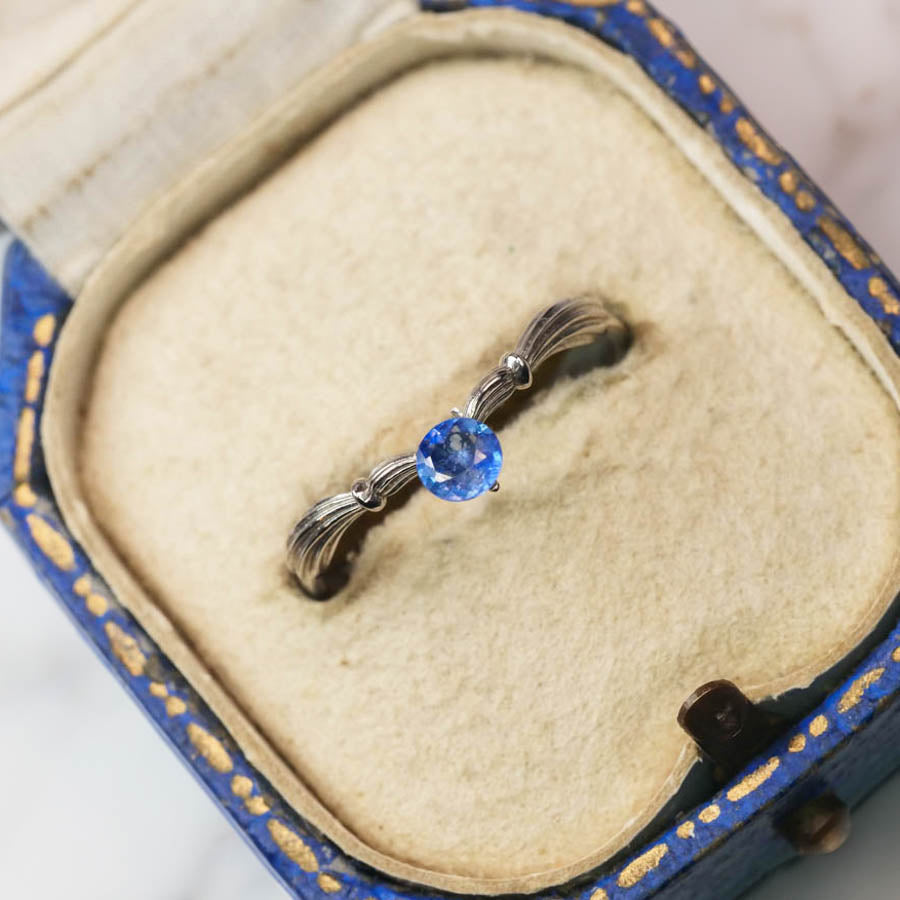 バイカラーサファイア 0.30ct ローズカット 4.0mm×4.0mm×1.9mm【MJ2869】