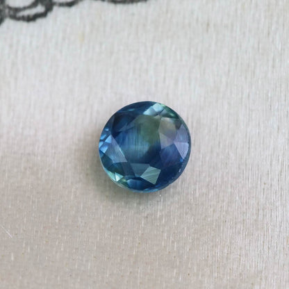バイカラーサファイア 0.24ct ローズカット 3.6mm×3.6m×1.8mm【MJ2870】
