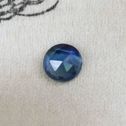 バイカラーサファイア 0.18ct ローズカット 3.3mm×3.3mm×1.6mm【MJ2872】