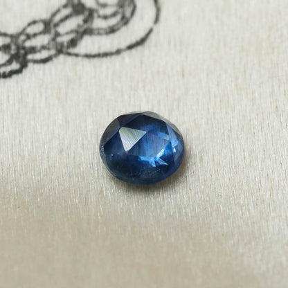 バイカラーサファイア 0.18ct ローズカット 3.3mm×3.3mm×1.6mm【MJ2872】