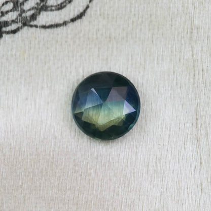 バイカラーサファイア 0.24ct ローズカット 4.0mm×4.0mm×1.6mm【MJ2873】