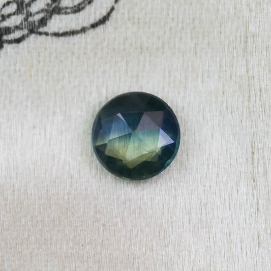 バイカラーサファイア 0.24ct ローズカット 4.0mm×4.0mm×1.6mm【MJ2873】