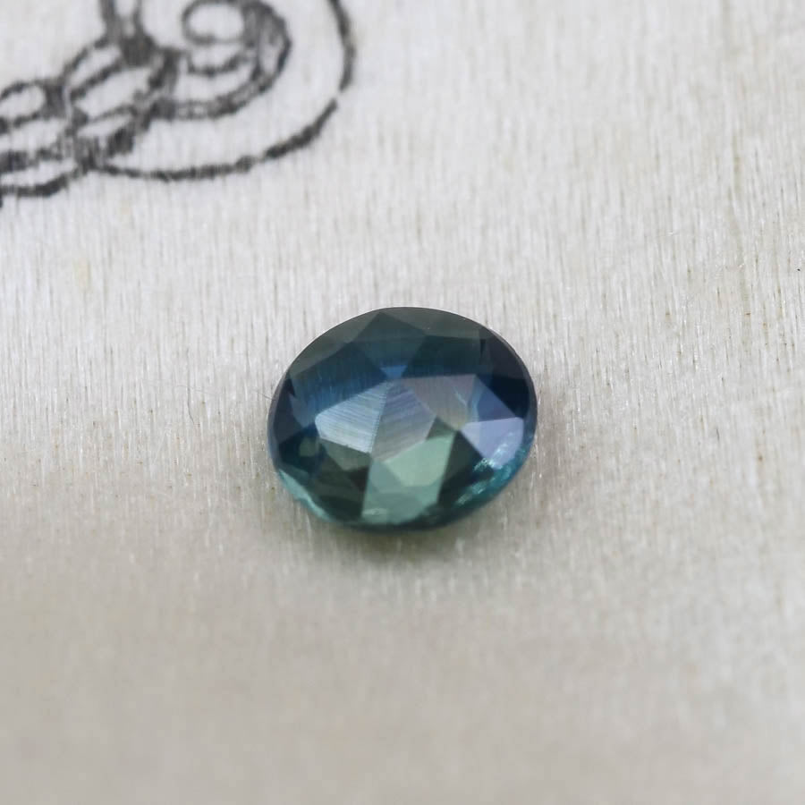 バイカラーサファイア 0.24ct ローズカット 4.0mm×4.0mm×1.6mm【MJ2873】