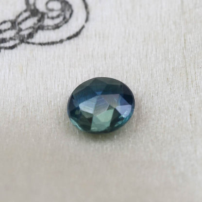 バイカラーサファイア 0.24ct ローズカット 4.0mm×4.0mm×1.6mm【MJ2873】