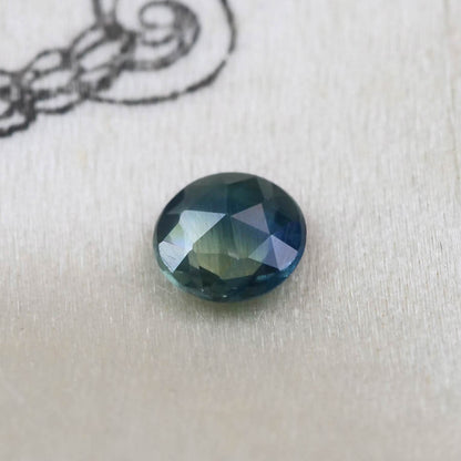 バイカラーサファイア 0.24ct ローズカット 4.0mm×4.0mm×1.6mm【MJ2873】