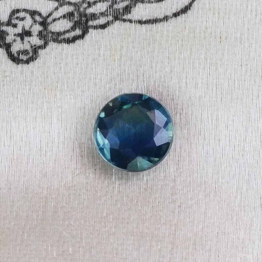 バイカラーサファイア 0.22ct ローズカット 3.7mm×3.7mm×1.7mm【MJ2874】