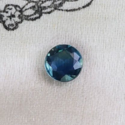 バイカラーサファイア 0.22ct ローズカット 3.7mm×3.7mm×1.7mm【MJ2874】