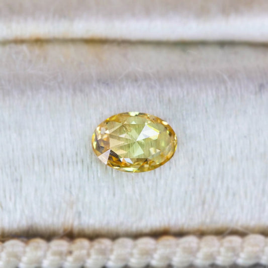 ナチュラルダイヤモンド 0.13ct オーバルローズカット 4.0mm×2.8mm×1.4mm【MJ3067】