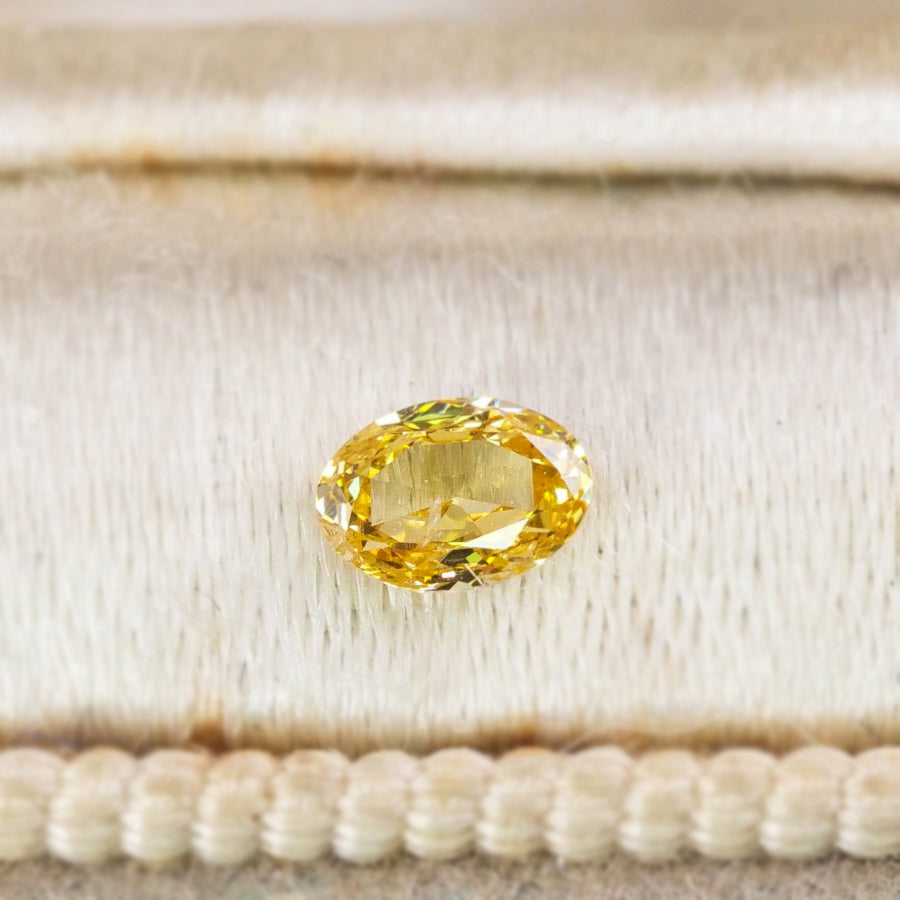 ナチュラルダイヤモンド 0.13ct オーバルローズカット 4.0mm×2.8mm×1.4mm【MJ3067】