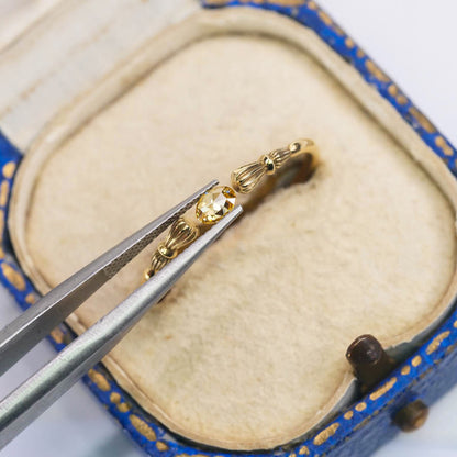 ナチュラルダイヤモンド 0.13ct オーバルローズカット 4.0mm×2.8mm×1.4mm【MJ3067】