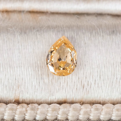 ナチュラルダイヤモンド 0.11ct ペアシェイプローズカット 4.0mm×2.9mm×1.3mm【MJ3070】