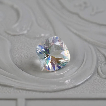 アンデシンラブラドライト 0.53ct クッションミックスカット 5.1mm×5.0mm×3.6mm レインボームーンストーン【MJ2868】