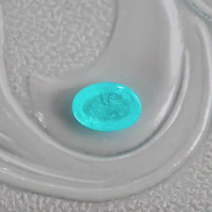 パライバトルマリン ブラジル産 0.19ct オーバルカボションカット 4.2mm×3.1mm×1.7mm【MJ3075】