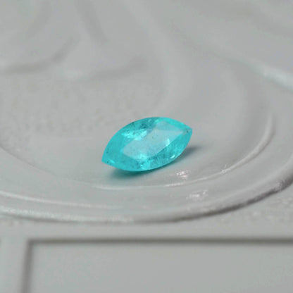 パライバトルマリン ブラジル産 0.09ct マーキスカット 4.5mm×2.1mm×1.4mm【MJ3078】
