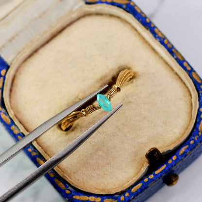 パライバトルマリン ブラジル産 0.09ct マーキスカット 4.5mm×2.1mm×1.4mm【MJ3078】