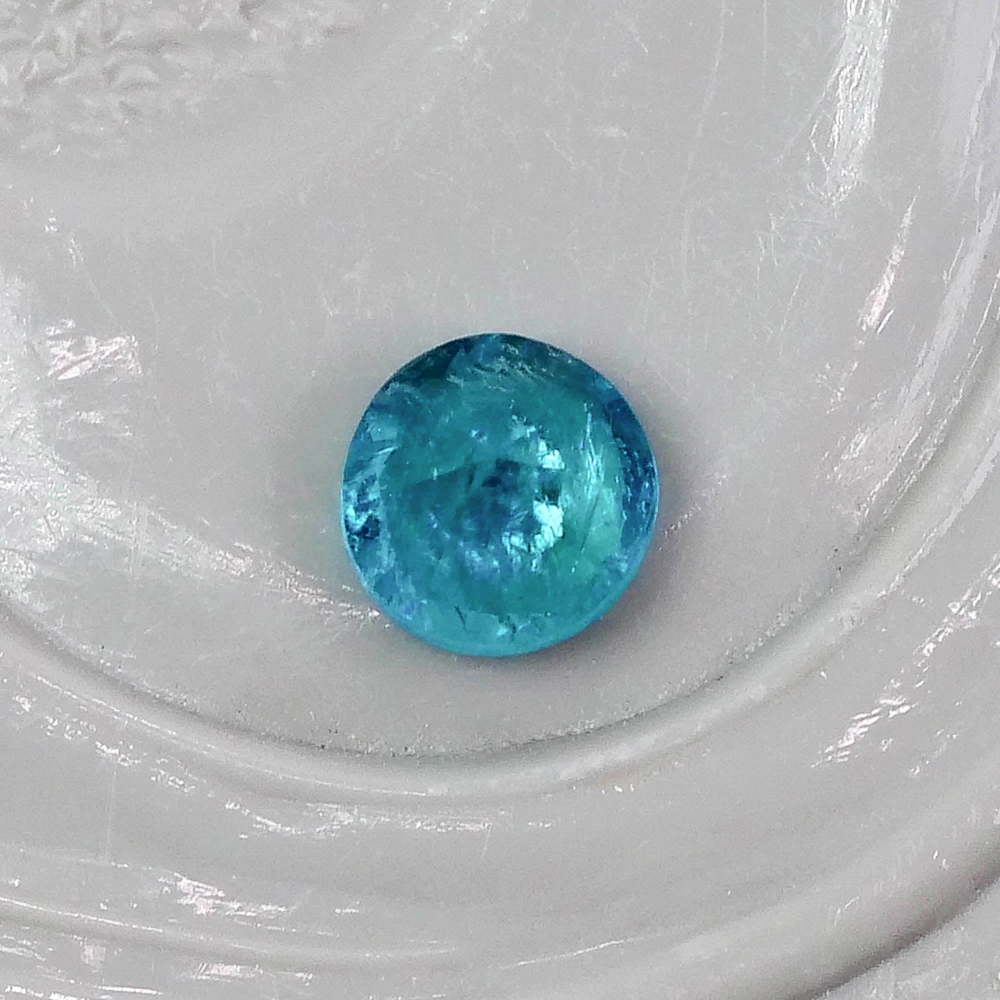 パライバトルマリン ブラジル産 0.08ct ラウンドカット 2.7mm×2.6mm