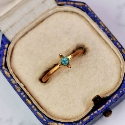 パライバトルマリン ブラジル産 0.08ct ラウンドカット 2.7mm×2.6mm×1.9mm【MJ3079】