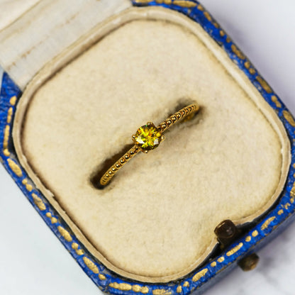 スフェーン 0.22ct ラウンドカット 3.8mm×3.8mm×2.4mm【MJ3084】
