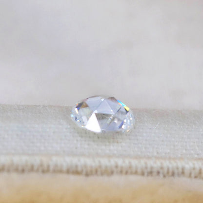 ダイヤモンド 0.084ct D SI-2 ローズカット ソーティング付き 3.0mm×3.0mm×1.2mm【MJ3033】