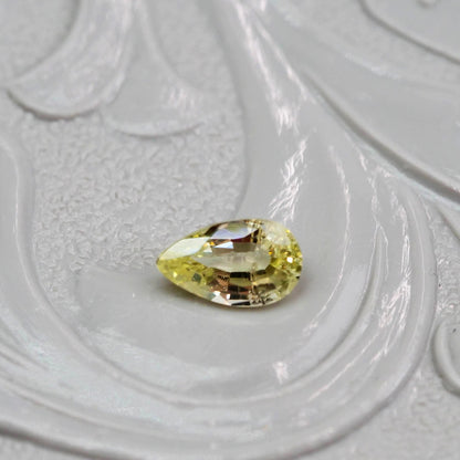 非加熱サファイア 0.22ct ペアシェイプカット 4.9mm×2.9mm×1.9mm【MJ2554-6】