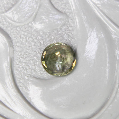 バイカラートルマリン 0.22ct ラウンドカット 3.9mm×3.9mm×2.4mm【MJ3100】