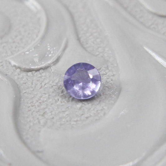 サファイア 0.09ct ラウンドカット 2.7mm×2.7mm×1.4mm【MJ2986】