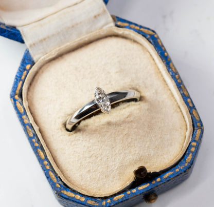 ダイヤモンド 0.18ct マーキスカット 5.8mm×2.8mm×1.7mm【MJ2914】