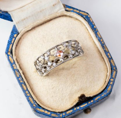 バイカラーサファイア 0.08ct ラウンドカット 2.5mm×2.5mm×1.4mm【MJ2989】