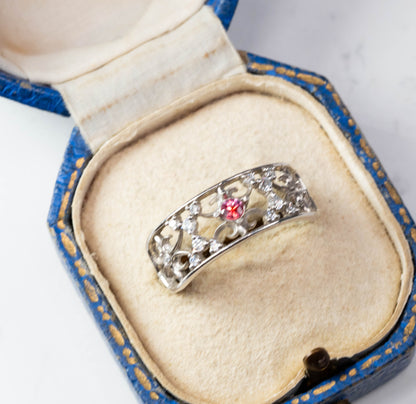 バイカラーサファイア 0.08ct ラウンドカット 2.6mm×2.6mm×1.6mm【MJ2991】