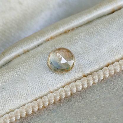 モンタナサファイア 0.42ct ローズカット 4.6mm×4.6mm×1.9mm【MJ3120】