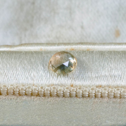 モンタナサファイア 0.42ct ローズカット 4.6mm×4.6mm×1.9mm【MJ3120】