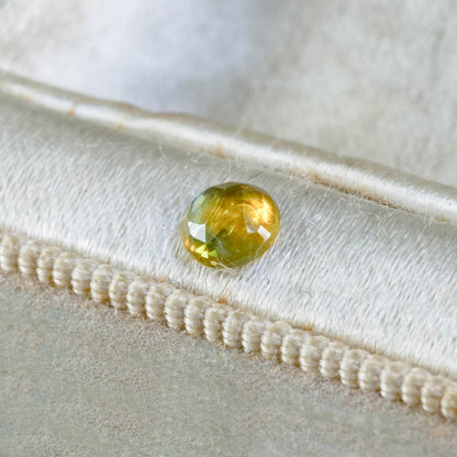 モンタナサファイア 0.41ct ローズカット 4.6mm×4.6mm×1.8mm【MJ3122】